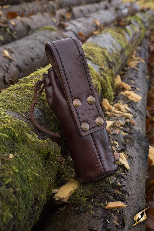 Telescope With Leather Pouch - Brass - Image 5